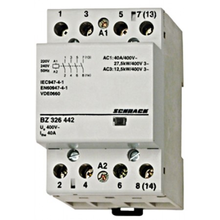 Contactor modular 2UH, 25A, 1ND+3NI, 230VAC Schrack